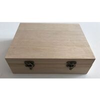 14320 - Cutie dreptunghiulara lemn - 21x26x8cm.h - Stamp/ Pentart