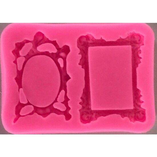29944 Mulaj silicon dreptunghiular -9.5x7x1cm - rame - Pentart