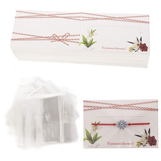 04 Ambalaj Ghiocel Bratara - set 10buc+ pungute - CALLI